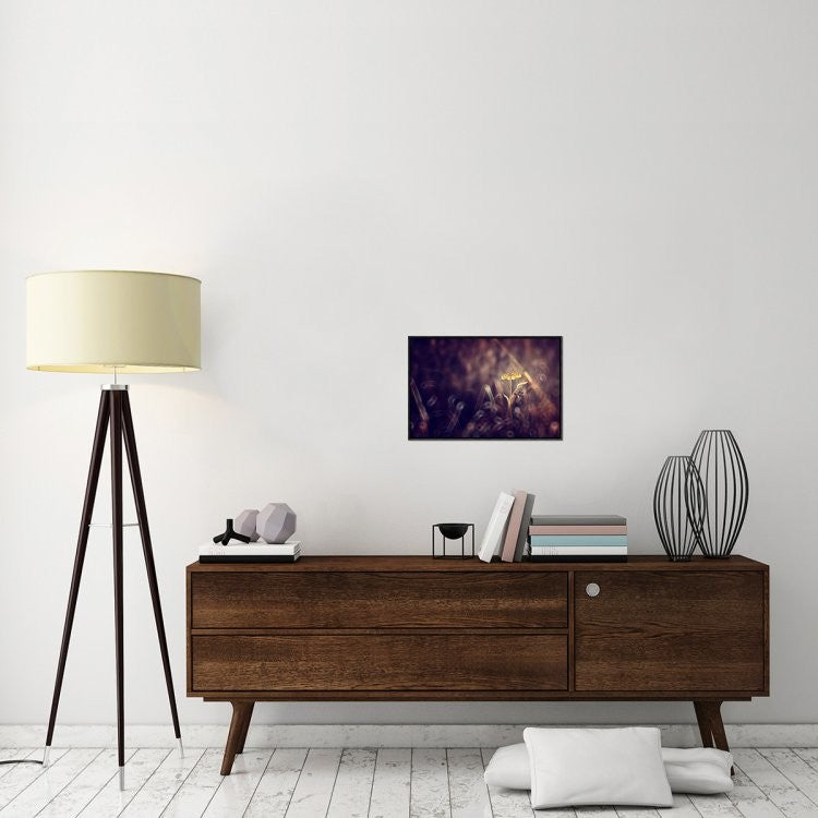 "Dark Violet" Framed Canvas Giclee by Donald Jusa, 23x16"