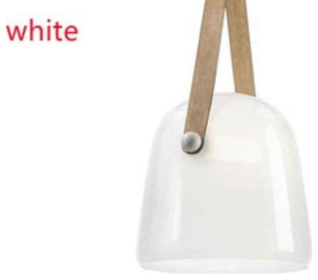 MIRODEMI Cipieres | LED Glass Pendant Light in a Nordic Style, White, Cool Light