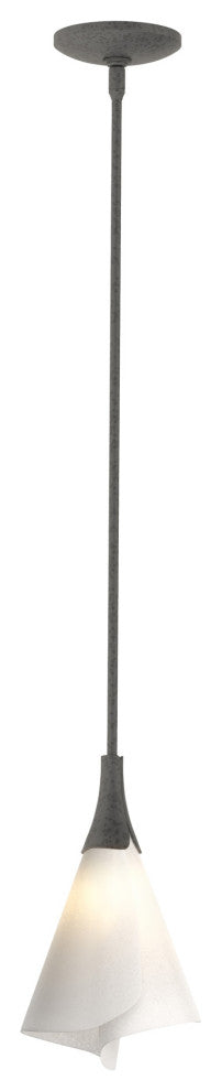 Mobius Mini Pendant, Natural Iron, Spun Frost Shade