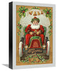 "Santa Litho in Car - Best Wishes" Canvas by Hollywood Photo Archive, 11x16"