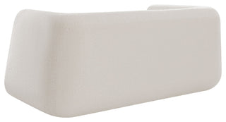 Abbington Boucle Fabric Upholstered Loveseat, Cream