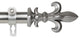 Silas 1" Diameter Curtain Rod, Satin Nickel, 66-120"