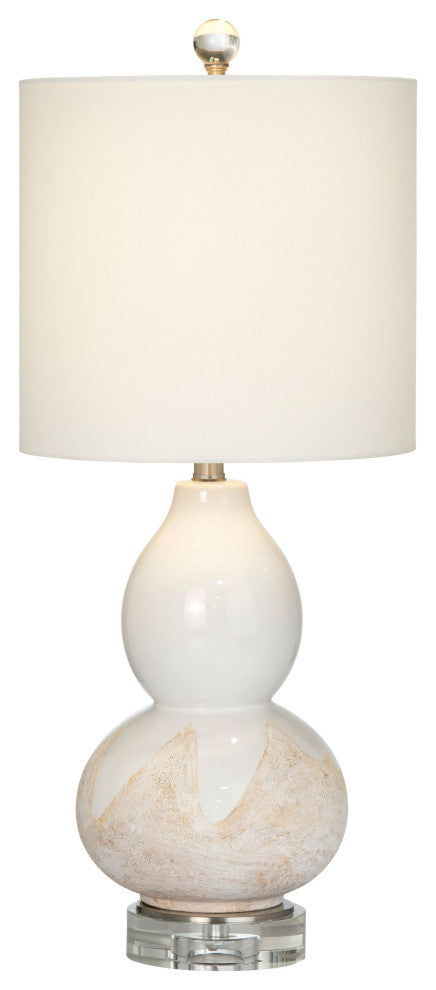 Ainsley 31" Table Lamp With Linen Drum Shade, White