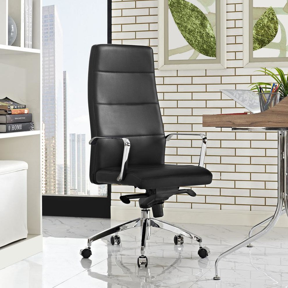 Black Stride Highback Office Chair