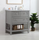 Matilda 30" Single Bathroom Vanity Set, Gray
