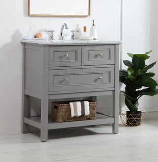 Matilda 30" Single Bathroom Vanity Set, Gray