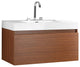 Fresca FCB8010TK-I Mezzo 39" Teak Modern Bathroom Cabinet With Integrated Sink