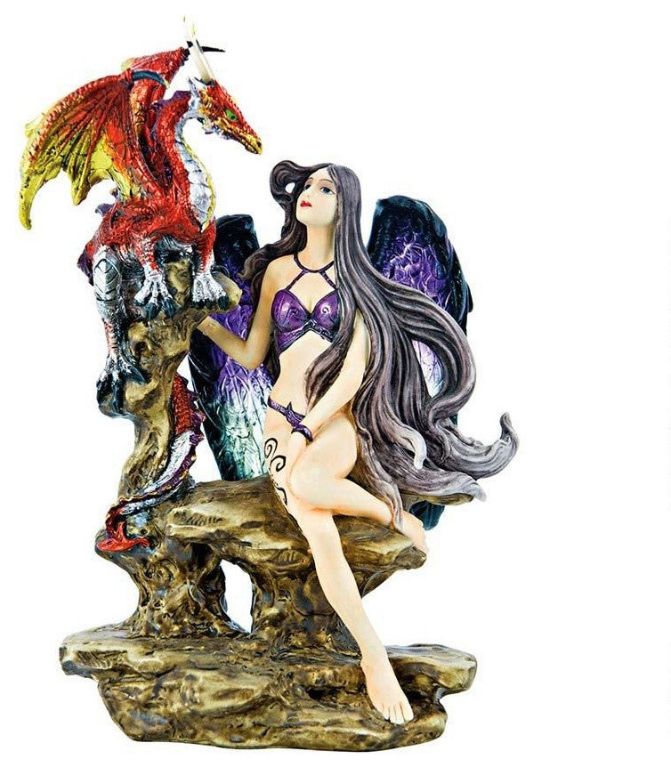 Gothic Angel Tempress Statue Sculpture