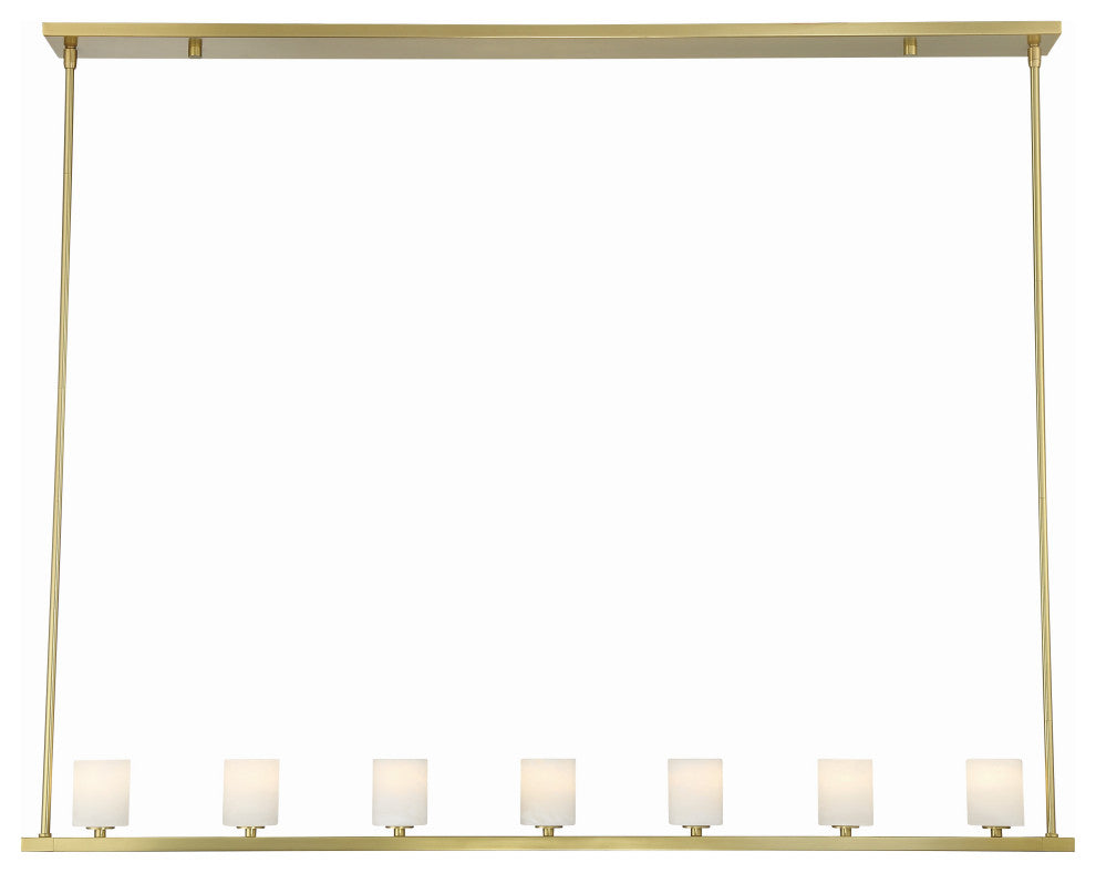 Crystorama Aragon 7 Light Soft Brass Chandelier