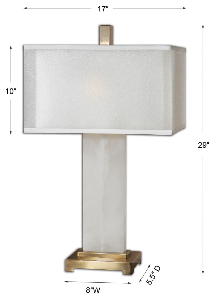 Uttermost Athanas Alabaster Lamp
