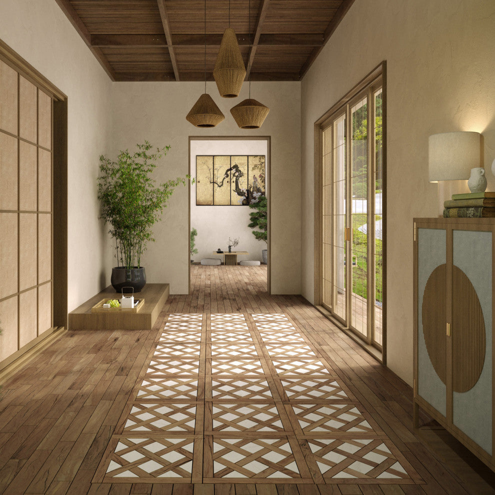 Kings Forest Lattice Calcatta Mix Ceramic Floor and Wall Tile