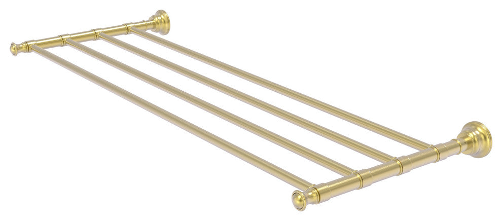 Carolina 30" Towel Shelf, Satin Brass