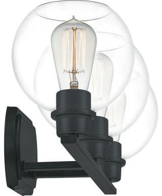 Quoizel PRUC8626MBK Three Light Bath, Matte Black Finish