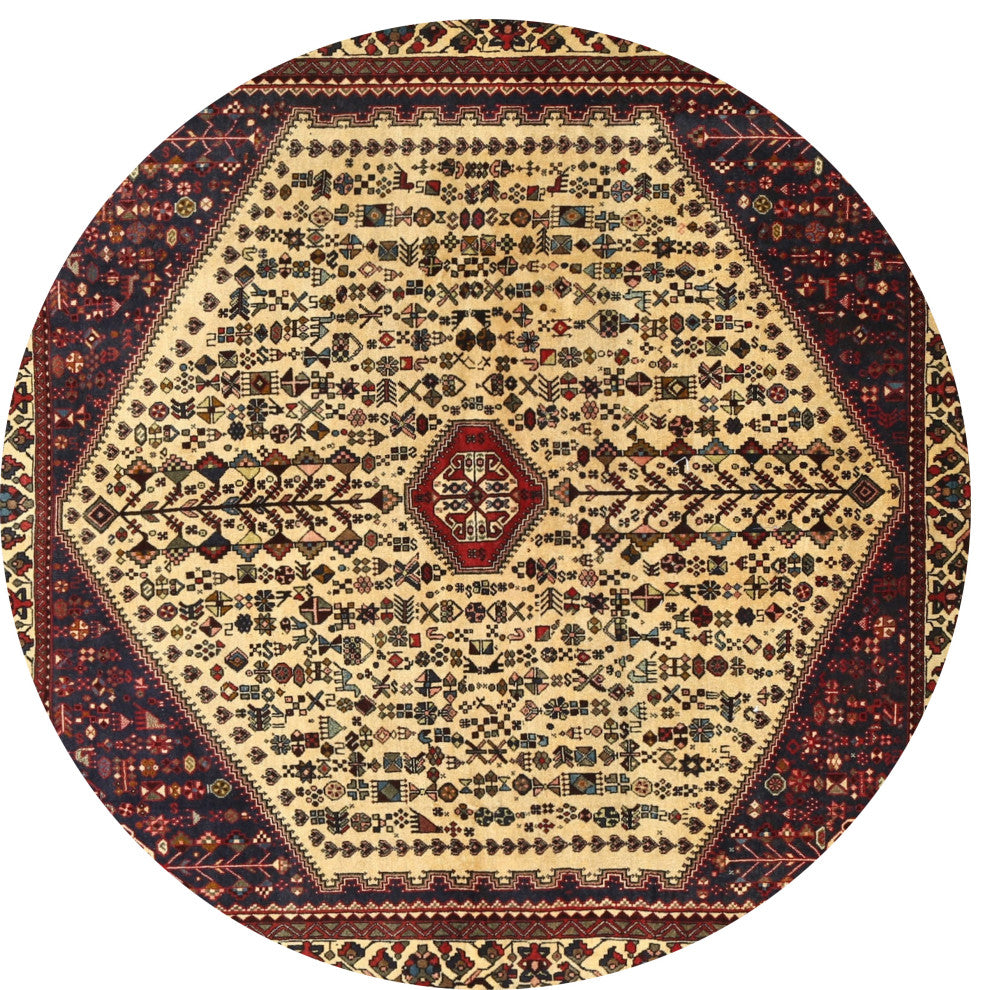 Ahgly Company Indoor Round Traditional Area Rugs, 3' Round