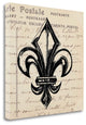 "Fleur De Lis I" By Sabine Berg, Giclee Print on Gallery Wrap Canvas