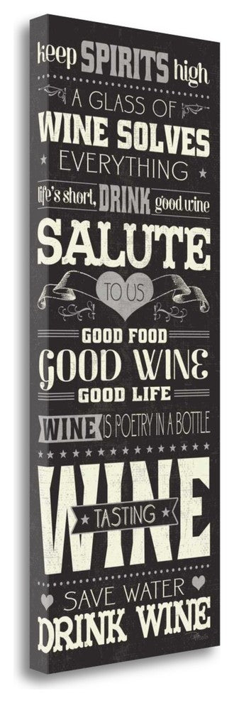 "Wine Lovers II" By Pela Studio, Giclee Print on Gallery Wrap Canvas