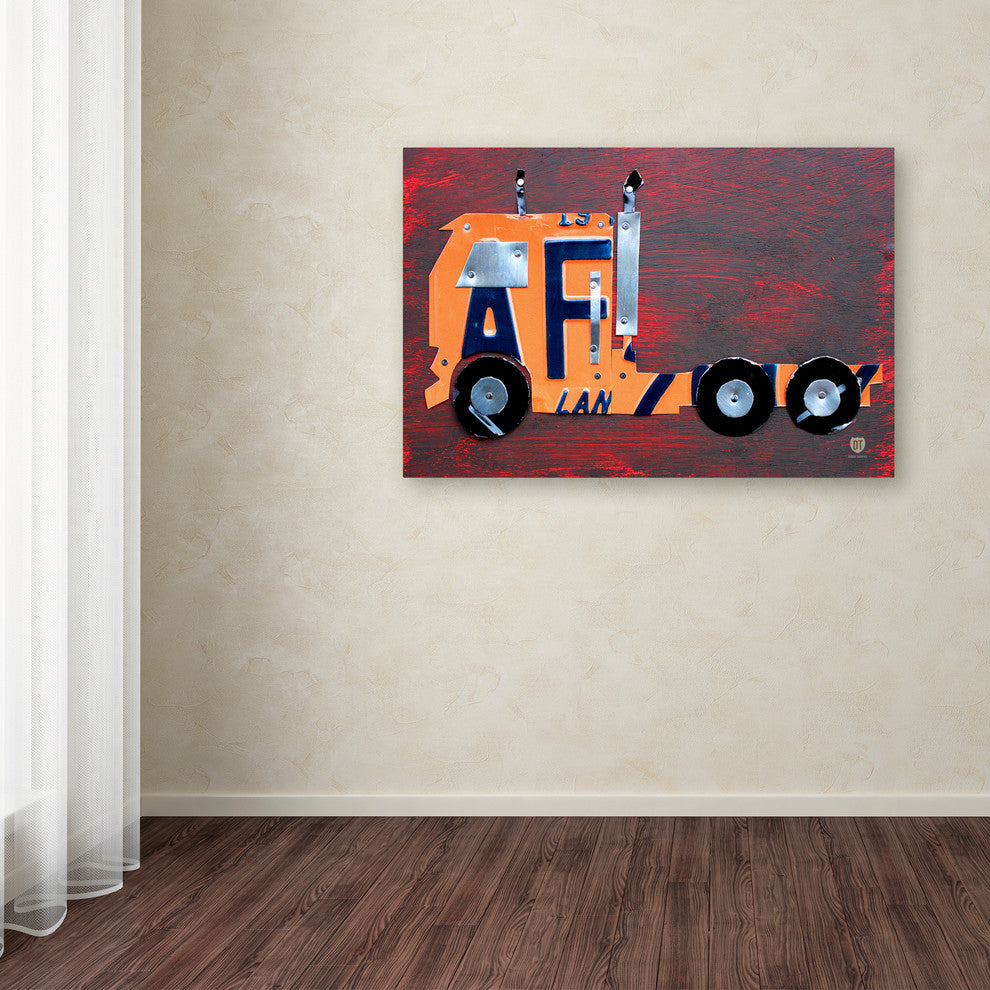 "Semi Truck" Canvas Art by Design Turnpike