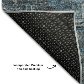 Premium Machine Washable Mayfield AMF571 Navy 1'8" x 2'6" Rug