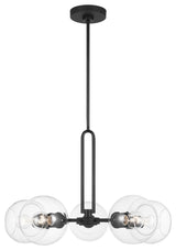 Codyn 5-Light Chandelier, Midnight Black