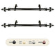 Silas 1" Diameter Side Curtain Rod 12-20", Set of 2, Black