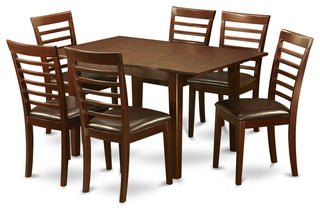7 Pc Small Kitchen Table Set -Small Kitchen Table And 6 Dining Chairs