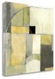 "Blues Before Sunrise Yellow And Grey" By Mike Schick, Gallery Wrap Canvas