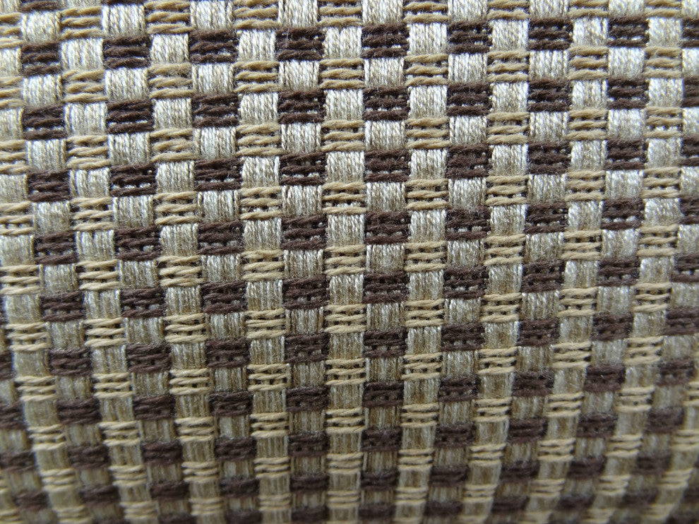 Bellevue Brown Handmade Luxury Pillow, 12"x20"