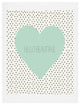 Deny Designs Allyson Johnson Hello Beautiful Heart Art Print