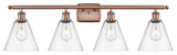 Innovations 516-4W-AC-GBC-82-LED 4 Light Bath Vanity Light, Antique Copper