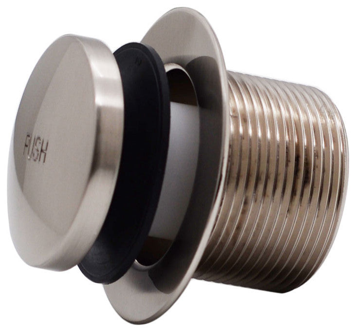 Direct Connect Overflow with Tip-Toe Trim and 2-Hole Overflow Cover, Satin Nickel