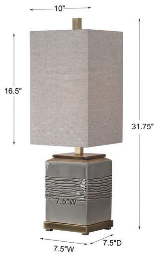 Uttermost Covey Gray Glaze Buffet Lamp
