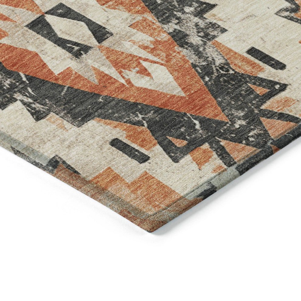 Machine Washable Indoor/Outdoor Chantille ACN1878 Clay 9' x 12' Rug