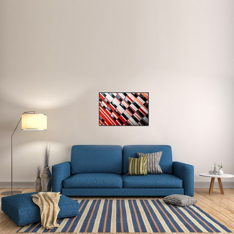 "Mo-Za" Framed Canvas Giclee by Gilbert Claes, 37x25"