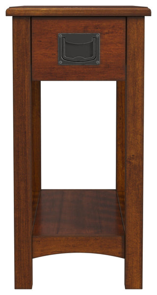 Larina Shaker One Drawer Side Table, Olive Ash