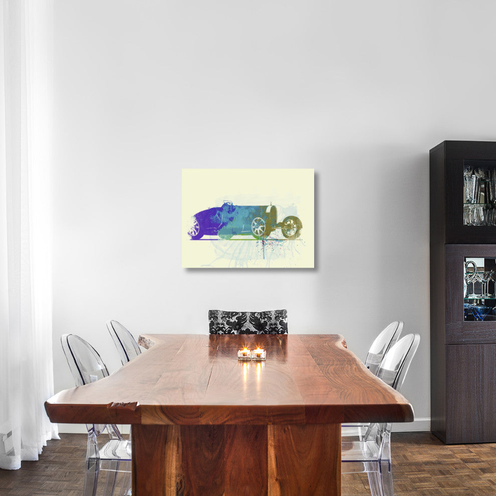 "Bugatti Type 35 R watercolor" Fine Art Print