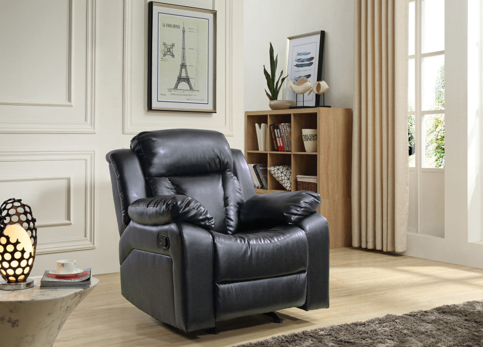 Springfield Rocker Recliner, Black