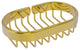 Oval Soap Basket, Polished Brass