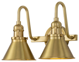 Provence 2 Light Bath Vanity Light in Aged Brass