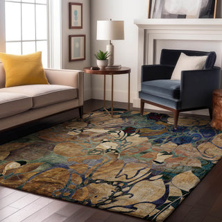 Premium Machine Washable Mayfield AMF558 Beige 3' x 5' Rug