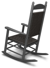 Polywood Jefferson 3-Piece Woven Rocker Set, Cahaba