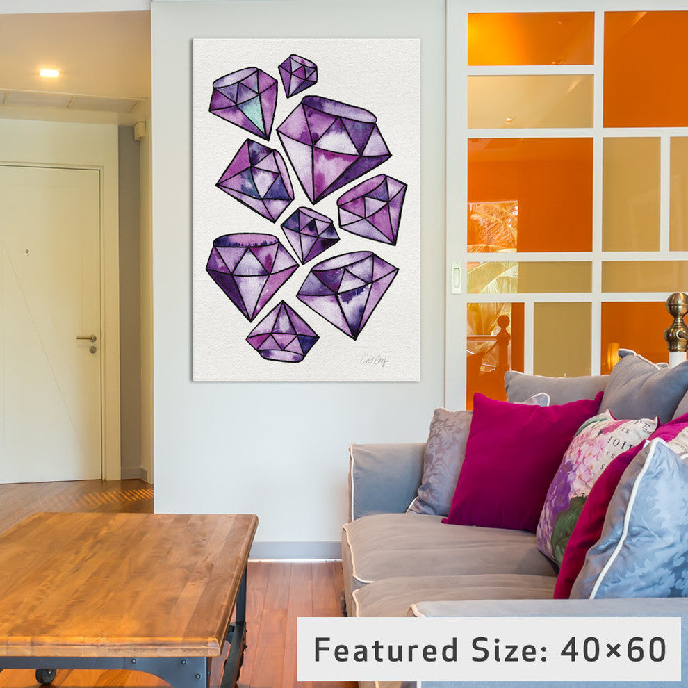 "Amethyst Tattoos Artprint" by Cat Coquillette, 40x26x1.5