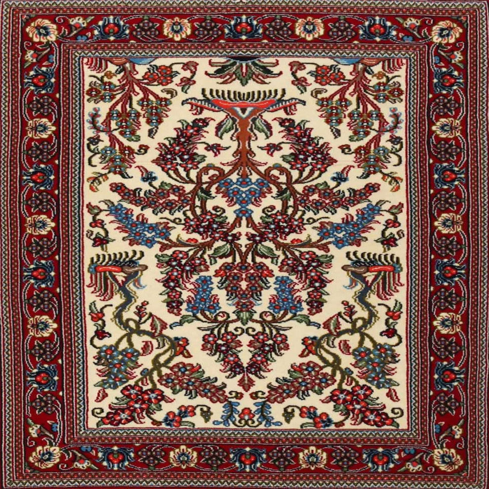 Ahgly Company Indoor Square Traditional Area Rugs, 6' Square