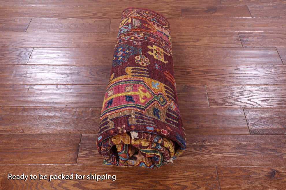 4' 10" X 6' 8" Tribal Fine Serapi Handmade Wool Rug - Q12503