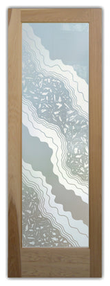 Pantry Door - Metamorphosis Peak - Hickory - 30" x 80" - Book/Slab Door