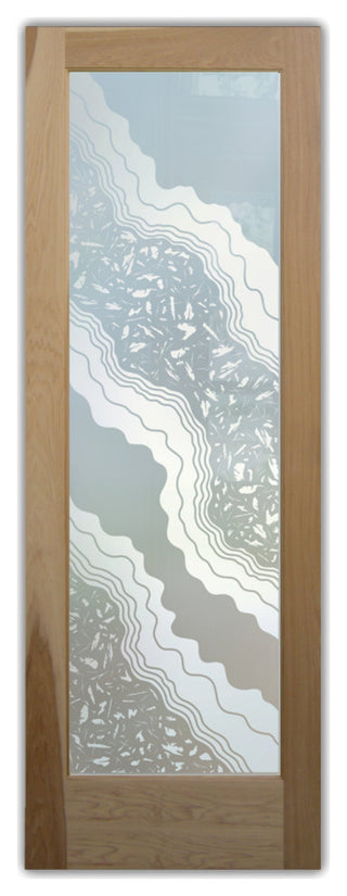 Pantry Door - Metamorphosis Peak - Hickory - 30" x 80" - Book/Slab Door