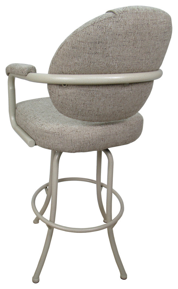 Swivel Counter 26", 30" or Extra Tall 34" Metal Bar Stool M-70, Hemsath Driftwood - Beige, 26"