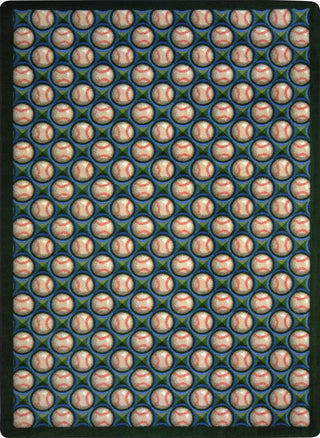 Games People Play Rug, Bases Loaded, 3'10"x5'4", Spring Training