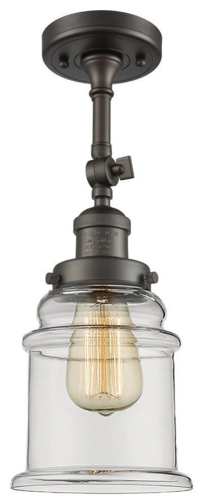 Innovations Lighting 201F-Ob-G182-Led 1 Light Dimmable Led Semi-Flush Mount