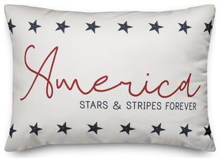 America Stars And Stripes Forever 14x20 Throw Pillow