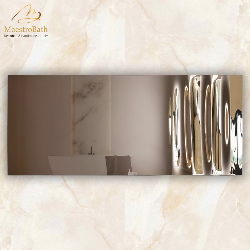 Onda Luxury Crystal Double Bathroom Vanity Mirror